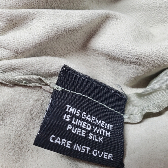 Bergdorf Goodman Calvin Klein Light Sage Green Suede Maxi Skirt - Picture 10 of 12